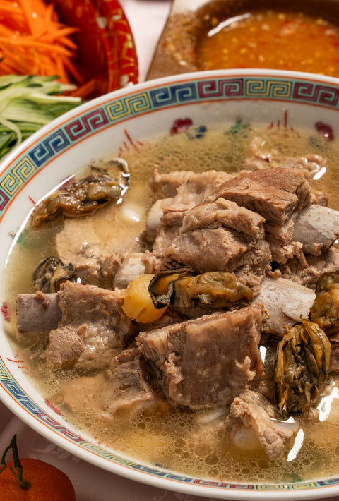 Iberico Ribs Soup with Dried Oysters and Scallops
