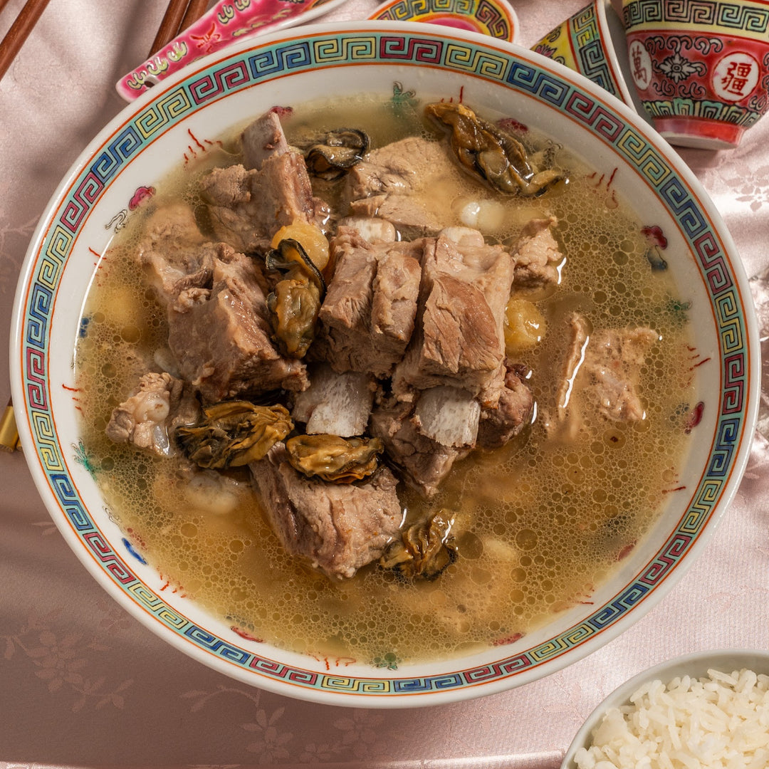 Iberico Ribs Soup with Dried Oysters and Scallops – The Butcher's Table