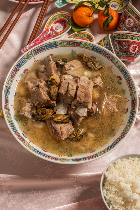 Iberico Ribs Soup with Dried Oysters and Scallops